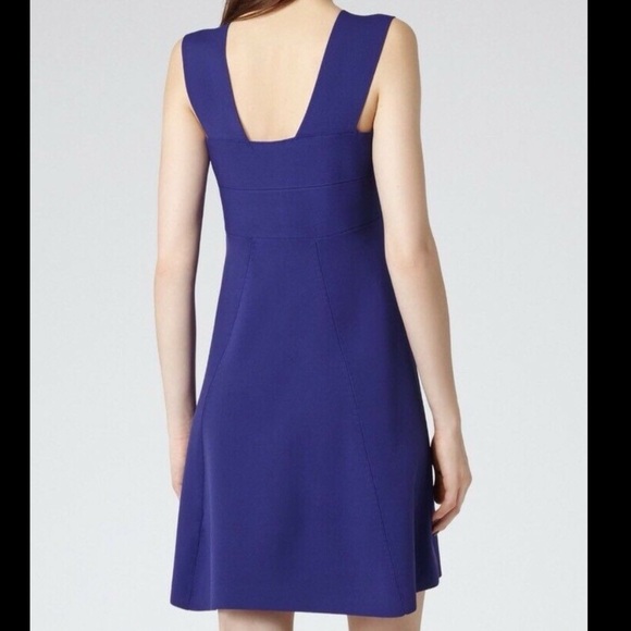 The Reiss Archive Royal Blue Jamie Knitted Dress 4 - Picture 3 of 15